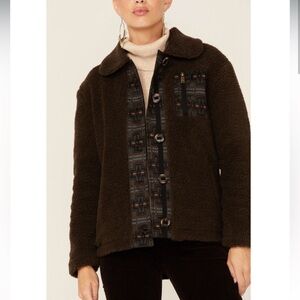 Pendleton Larkspur Sherpa Jacket Medium Aztec design